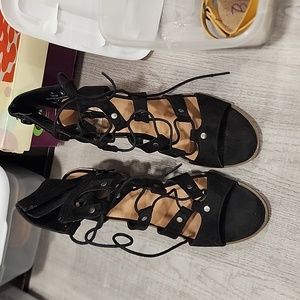 DV Heels by Target Black Suede